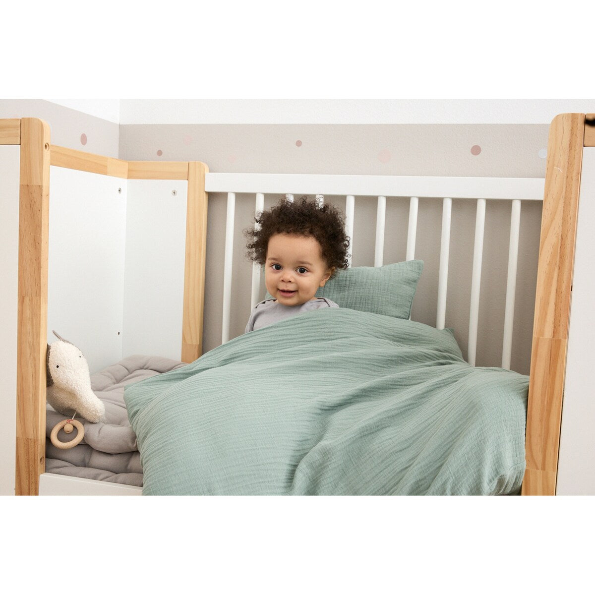 Sengetøy baby musselin 35x40 80x80 cm bomull pakket