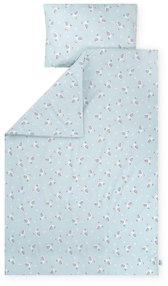 Sengetøy jersey bomull 100x135 cm Schnecke - Zöllner forfra