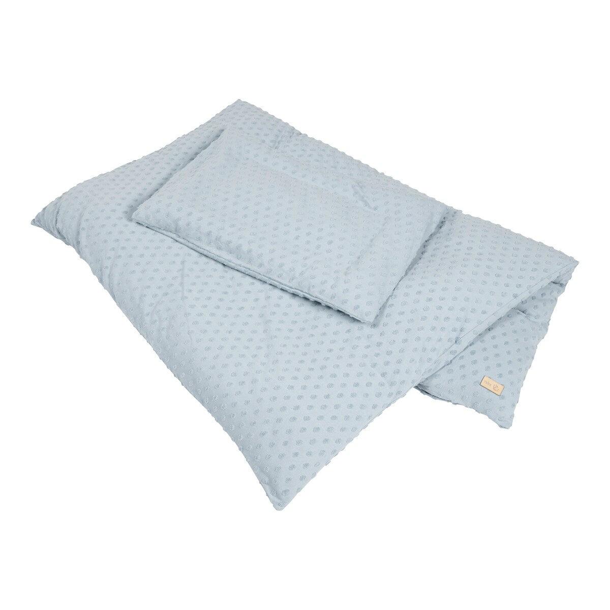 Sengetøy Lil Planet 40x60 / 100x135 cm jersey økologisk bomull detalj av jersey-materiale