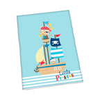 Sengetøy Little Pirates bomull linon 40x60/100x135 cm bakside