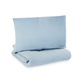 Sengetøy musselin denim 100x135 cm, 100% bomull - Zöllner vist på seng