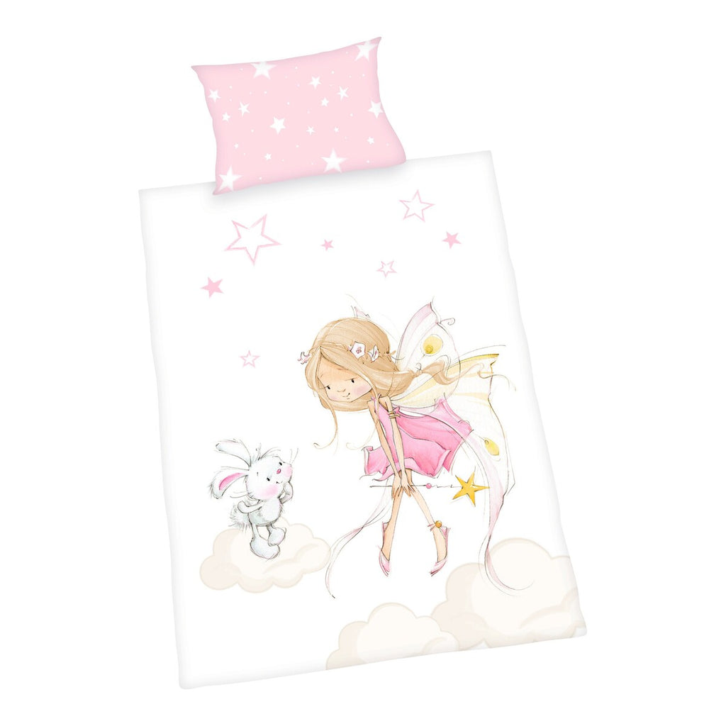 Sengetøy renforcé vendbart Little Fairy bakside med vendbart design