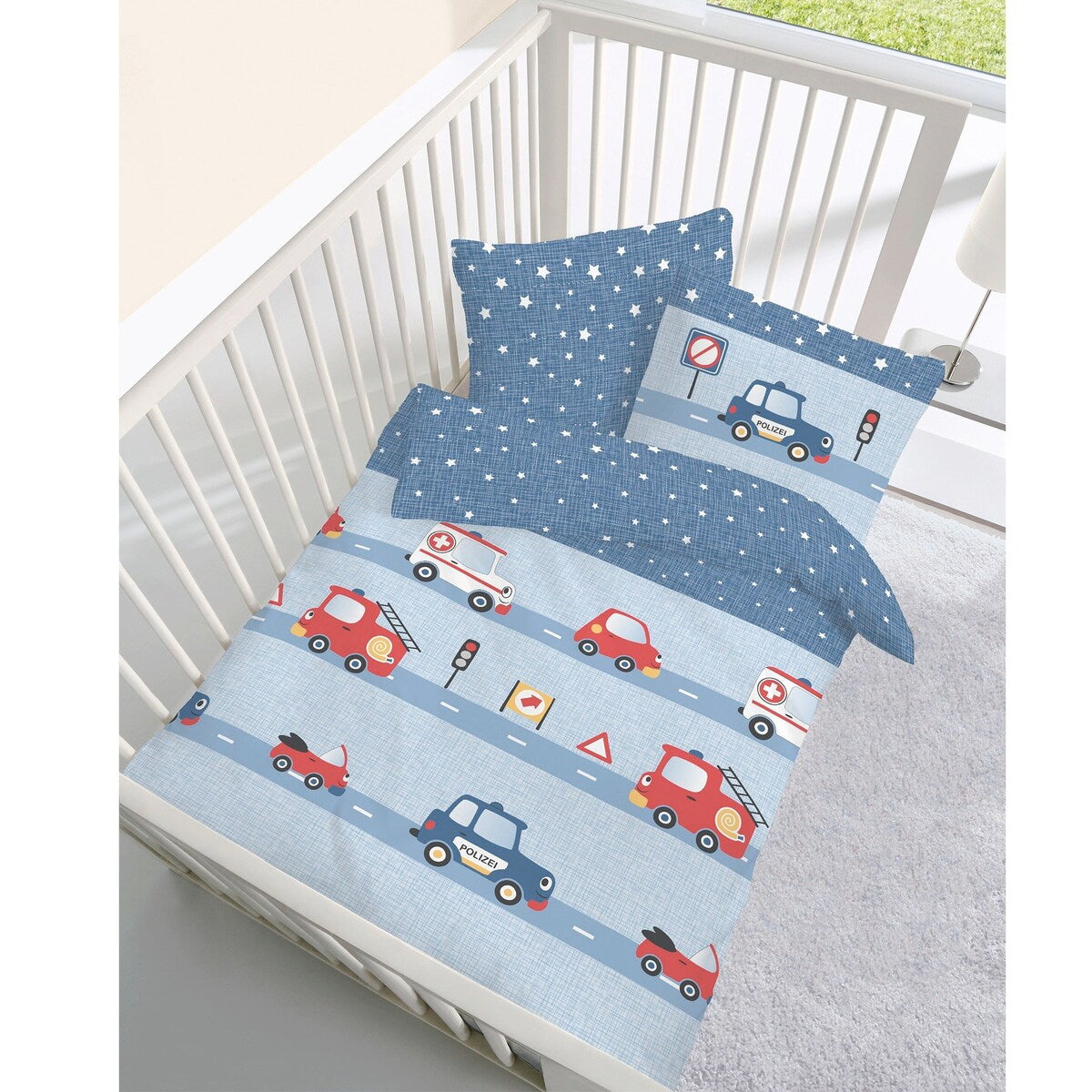 Sengetøy renforcé Paw Patrol 40x60/100x135 cm bomull bakside