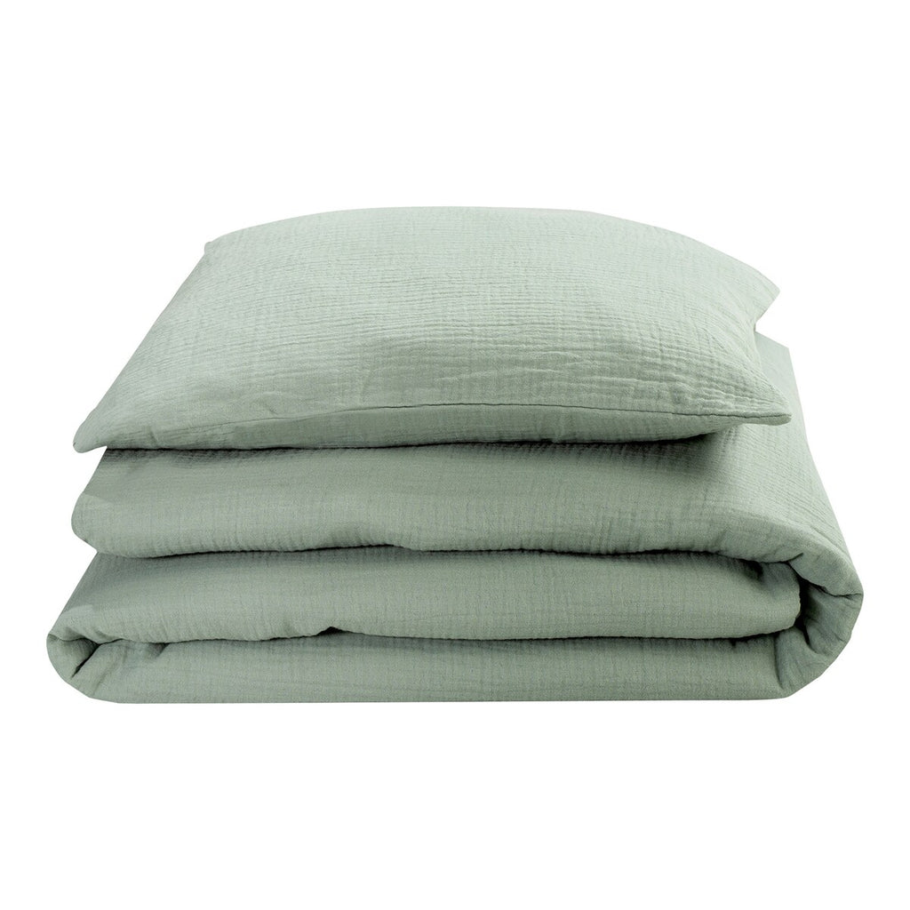 Sengetøy Terra musselin bomull 40x60/100x135 cm bakside