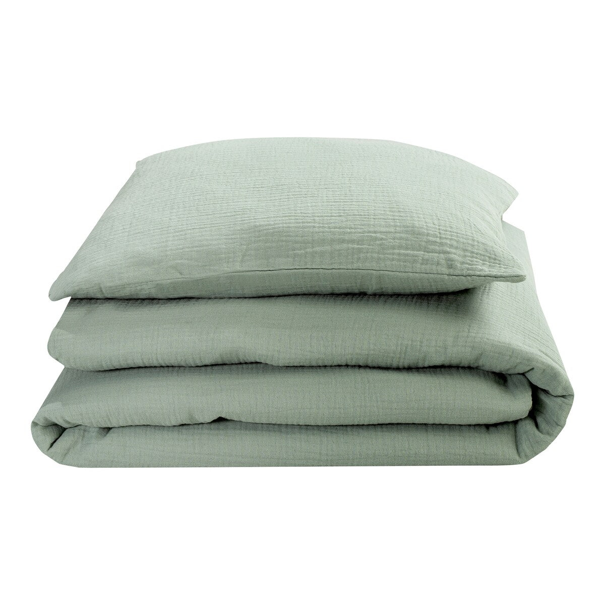 Sengetøy Terra musselin bomull 40x60/100x135 cm bakside
