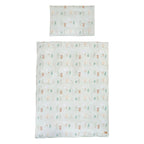 Sengetøy 2-delt Woodland Buddies 100x135 cm bomull bakside