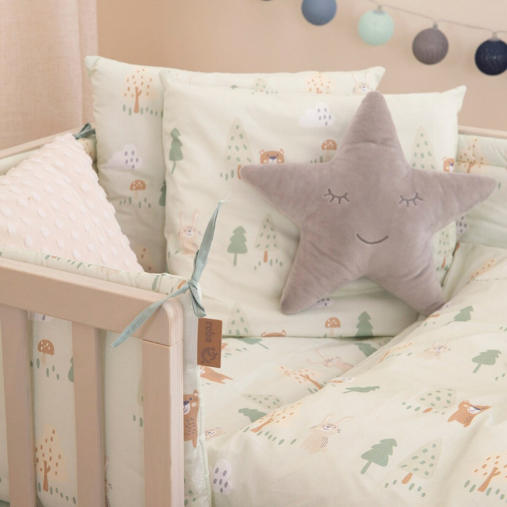 Sengetøy 2-delt Woodland Buddies 100x135 cm bomull pakning