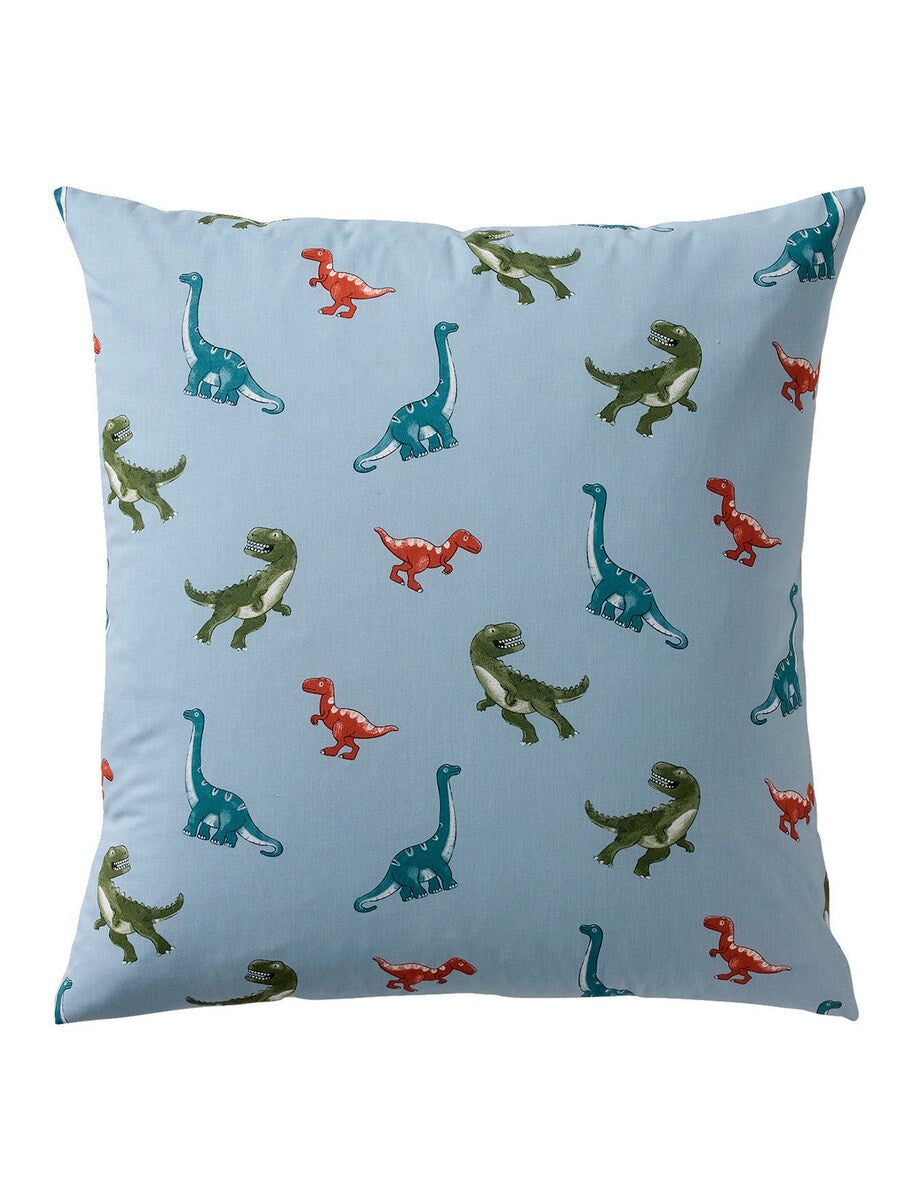 Sengetøysett for barn DINO FRIENDS resirkulert bomull bakside med dinosaurmotiver