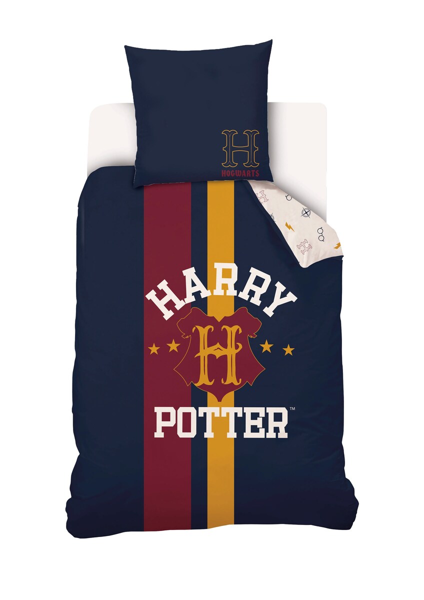 Sengetøysett for barn HARRY POTTER 100 % bomull med vendbar dyne