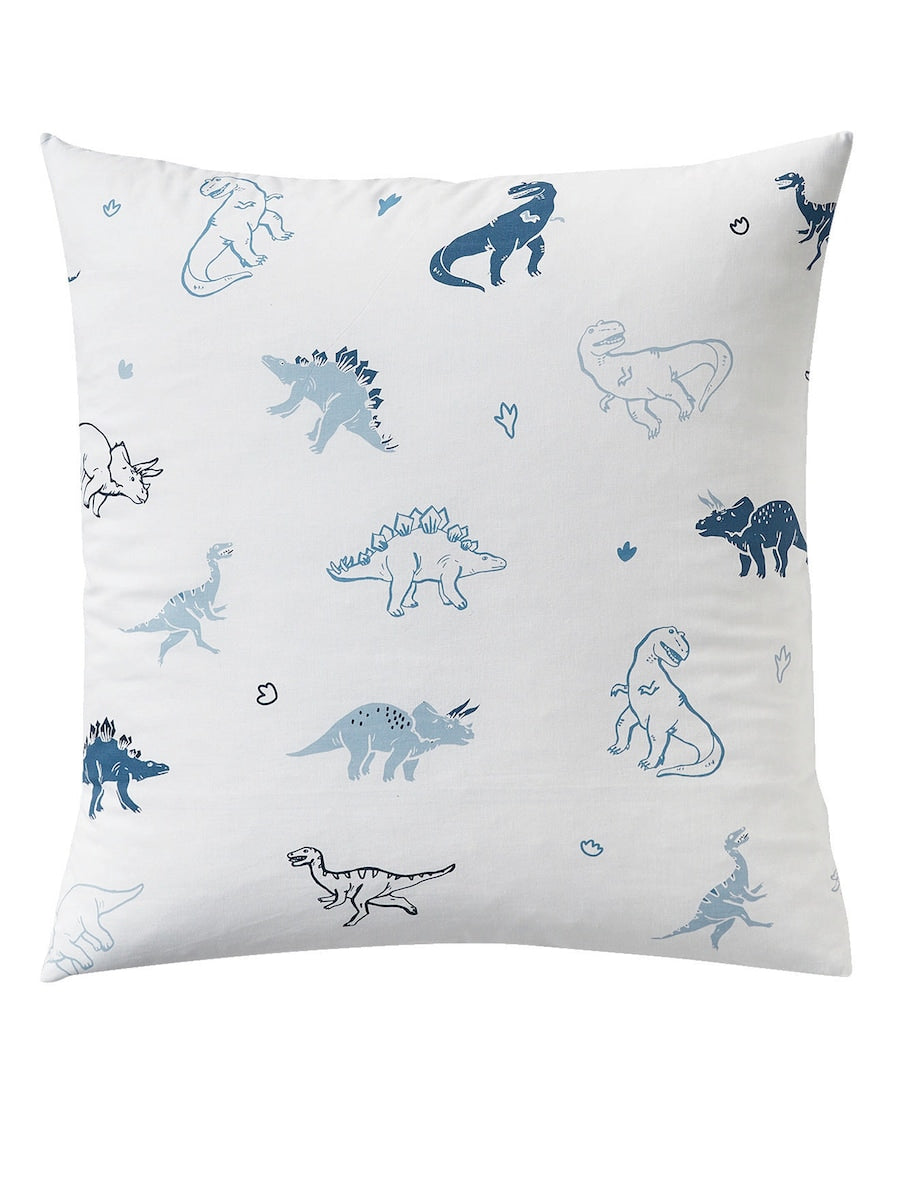 Sengetøysett for barn HELLO DINOS 100 % bomull forfra med dinosaurmotiv