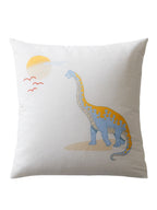 Sengetøysett for barn JURASSIC CAMP forfra med dinosaurmotiv