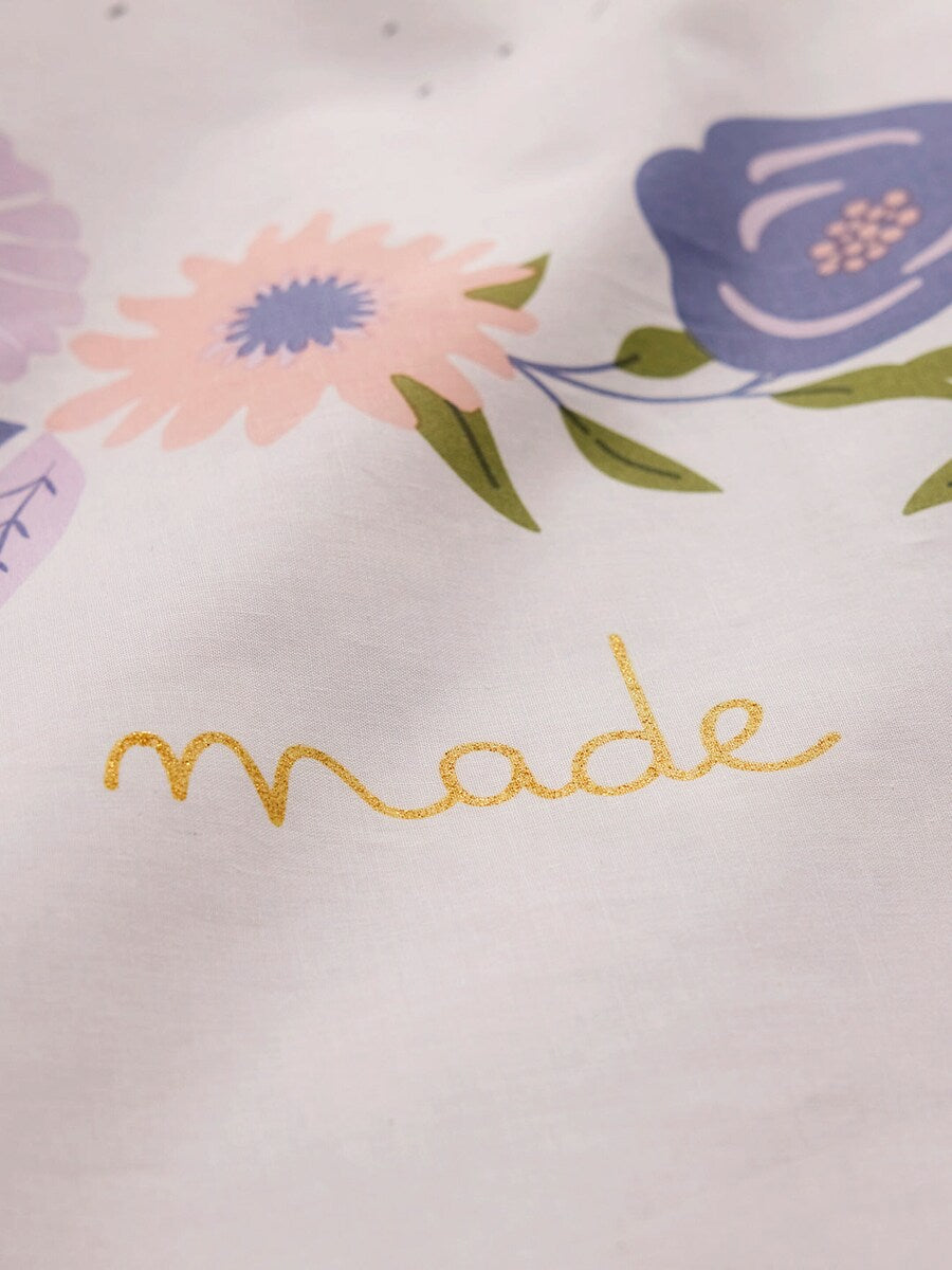 Sengetøysett for barn KLEINES EINHORN resirkulert bomull pakkedesign