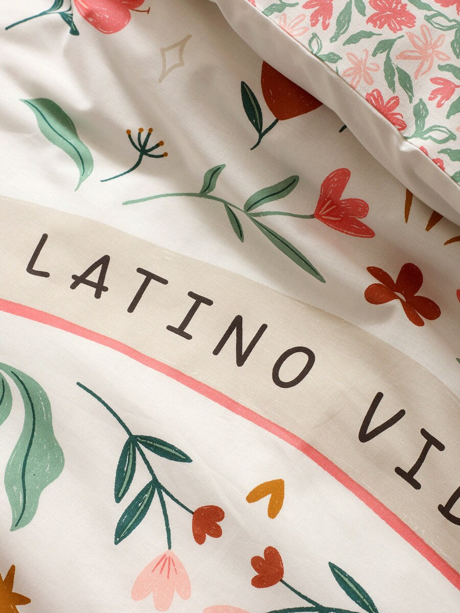 Sengetøysett for barn Latino Vibes resirkulert bomull emballasje