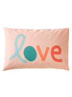 Sengetøysett LOVE & COLORS vendbart bomull Øko-Tex bakside med blomsterdesign