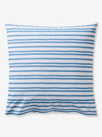 Nærbilde av stoff på sengetøysett for barn med maritime motiver