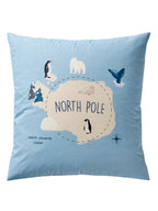 Sengetøysett for barn NORTH POLE ADVENTURE resirkulert bomull detalj dyremotiv