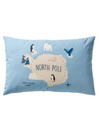 Sengetøysett for barn NORTH POLE ADVENTURE resirkulert bomull nærbilde stoff