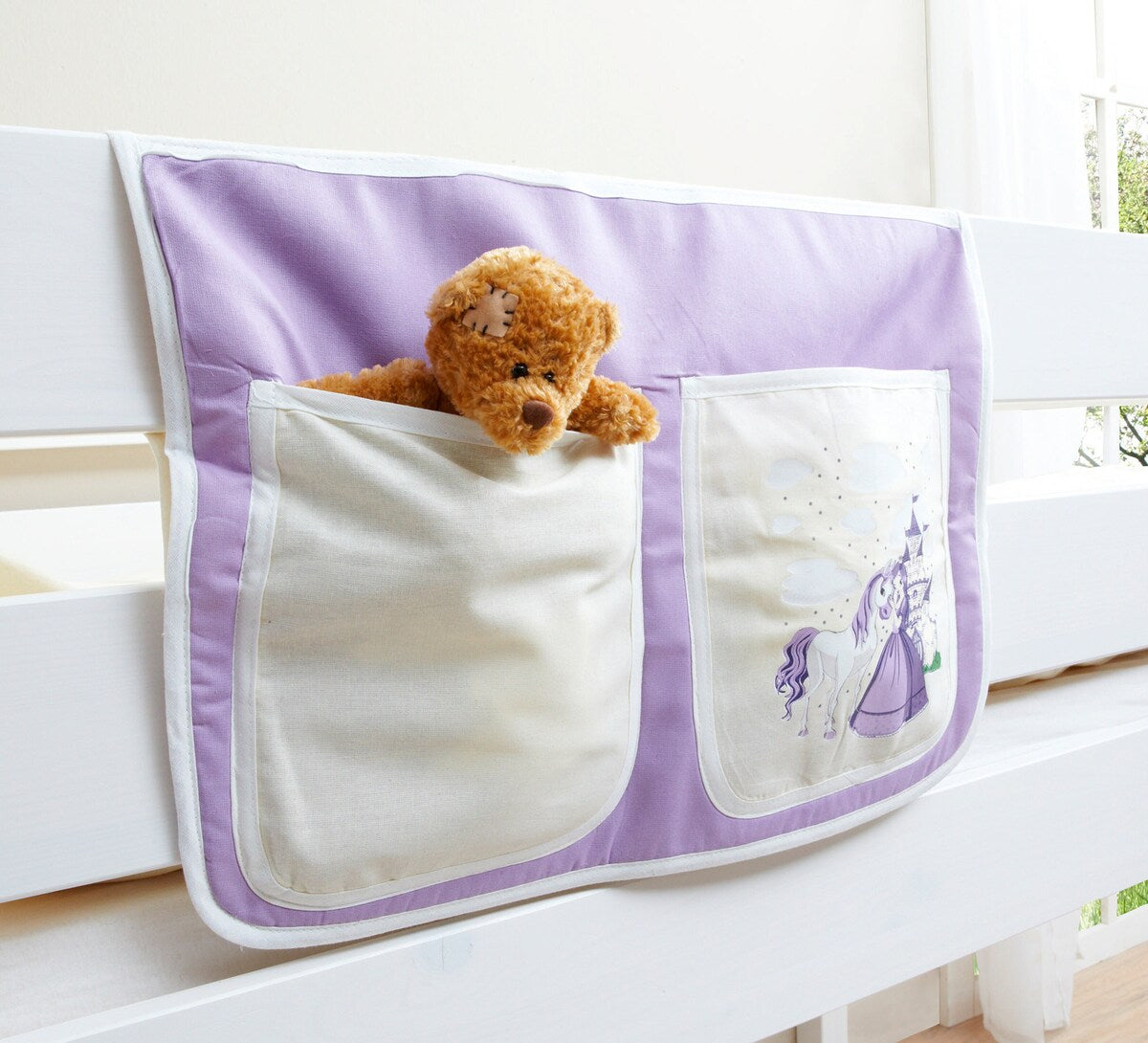 Sengveske i bomull for høyseng og etasjeseng 56x32 cm - Ticaa