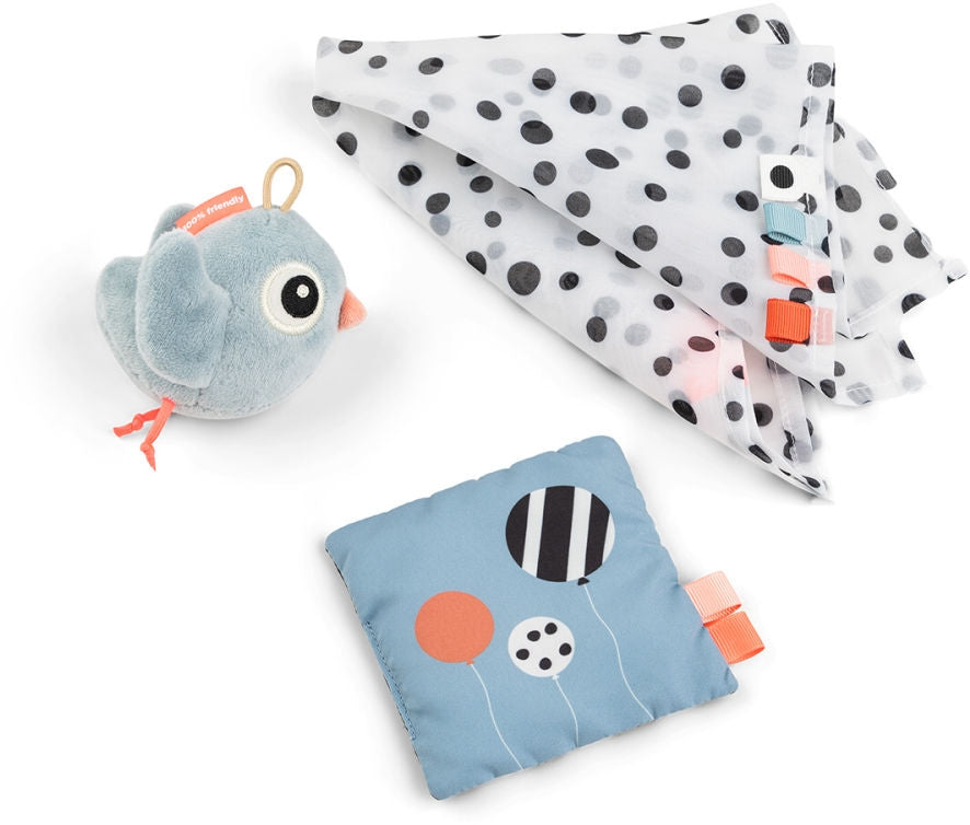 Sensorisk lekesett Birdee Blue for baby - Done by Deer forfra