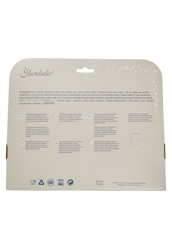 Servise barnesett Filou 5 deler polypropylen - Sterntaler bakside