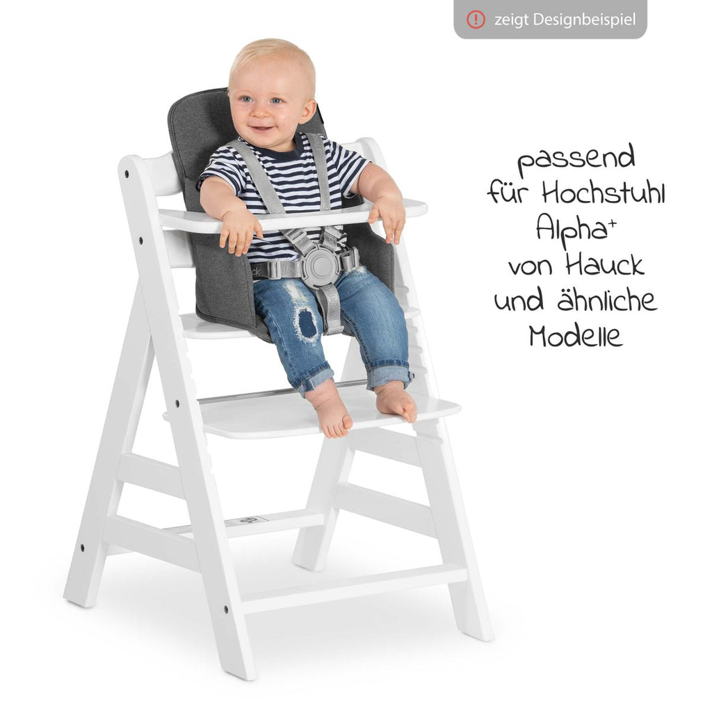 Montert seteforminsker til Alpha barnestol i jersey Charcoal