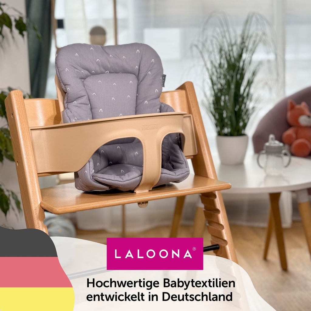Klettlukking på seteforminsker til Stokke Tripp Trapp barnestol Curves grå