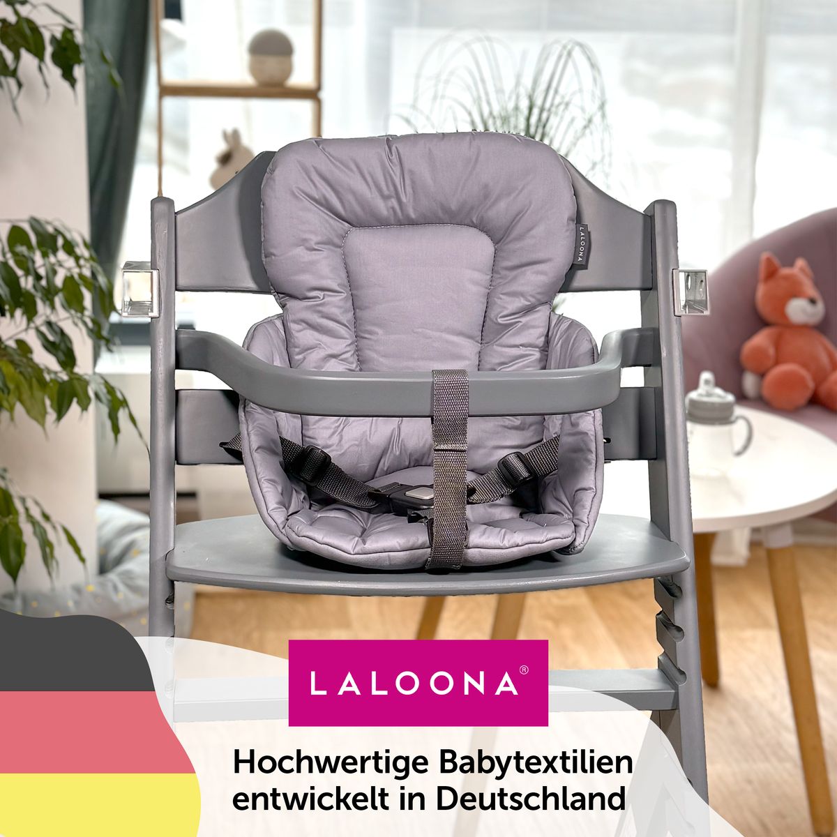 Seteforminsker til bebeconfort Timba barnestol, belagt bomull - LaLoona