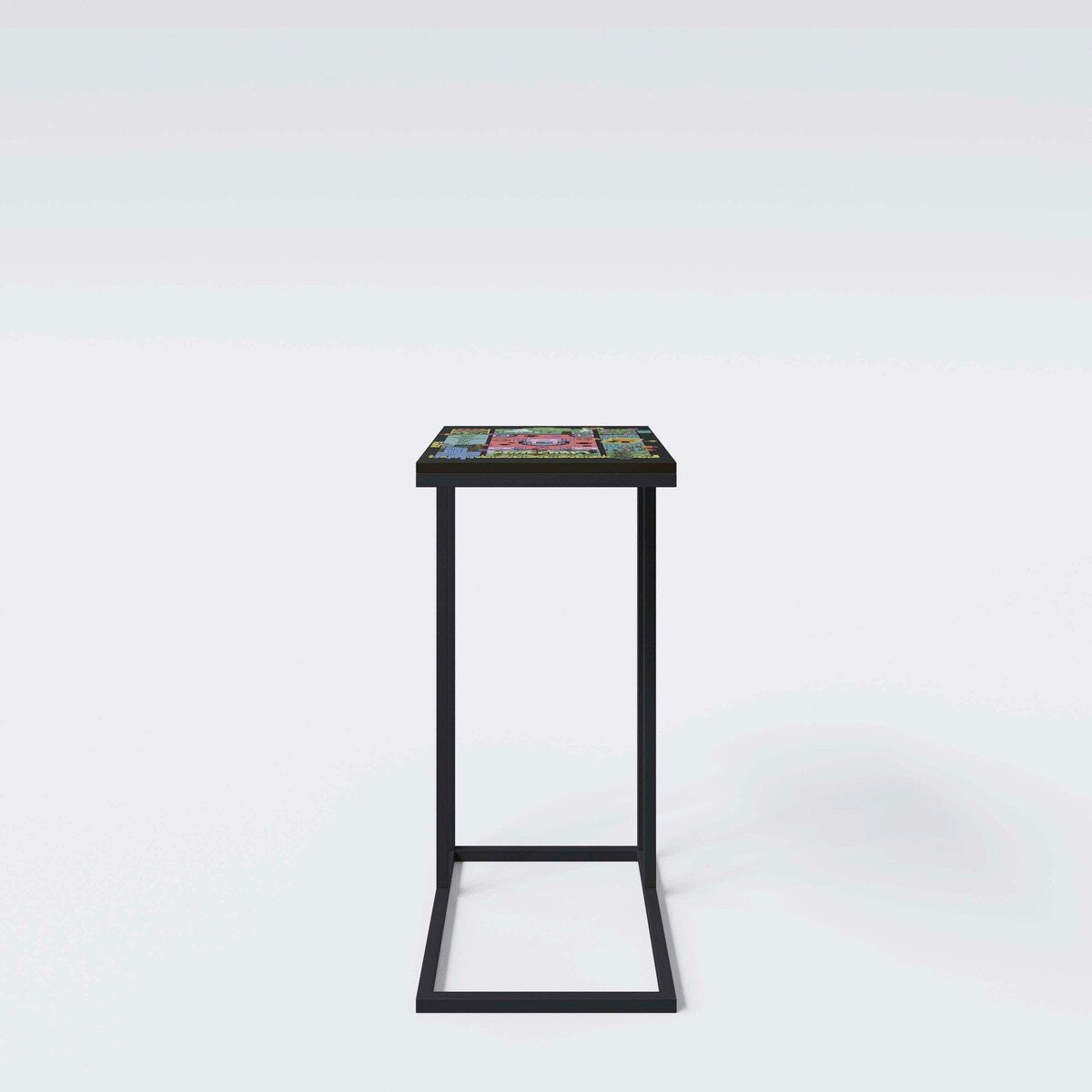 Detalj av Sidebord C-form Minecraft-design for barnerom