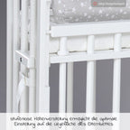 Sideseng Boxspring Comfort Plus i heltre, hvit justerbar høyde