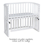 Sideseng Maxi Comfort Plus i heltre bøk hvitlakkert bakside