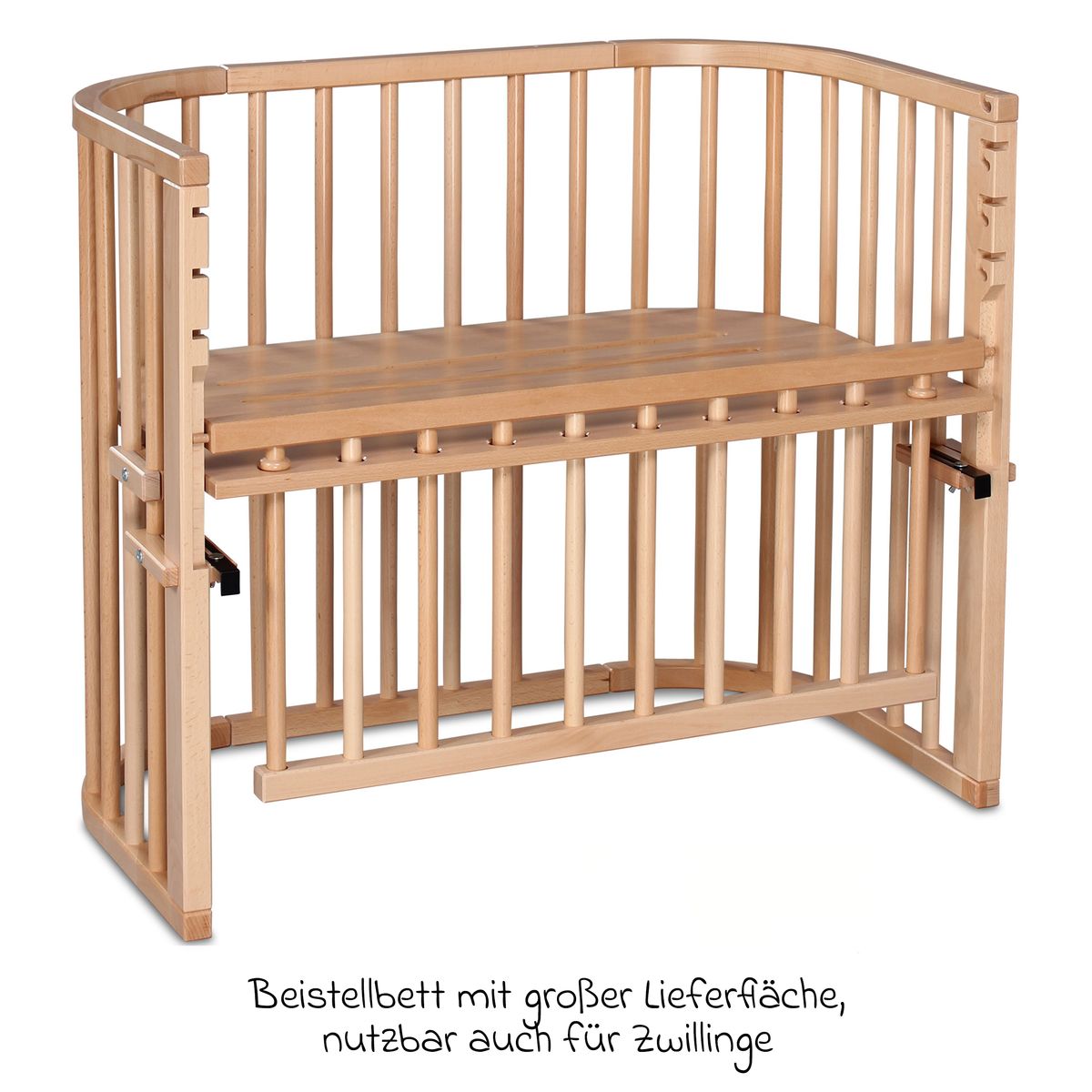 Sideseng Maxi Comfort Plus naturlakkert bøk bakside
