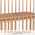 Sideseng Maxi Comfort Plus naturlakkert bøk, høydejusterbar - Babybay