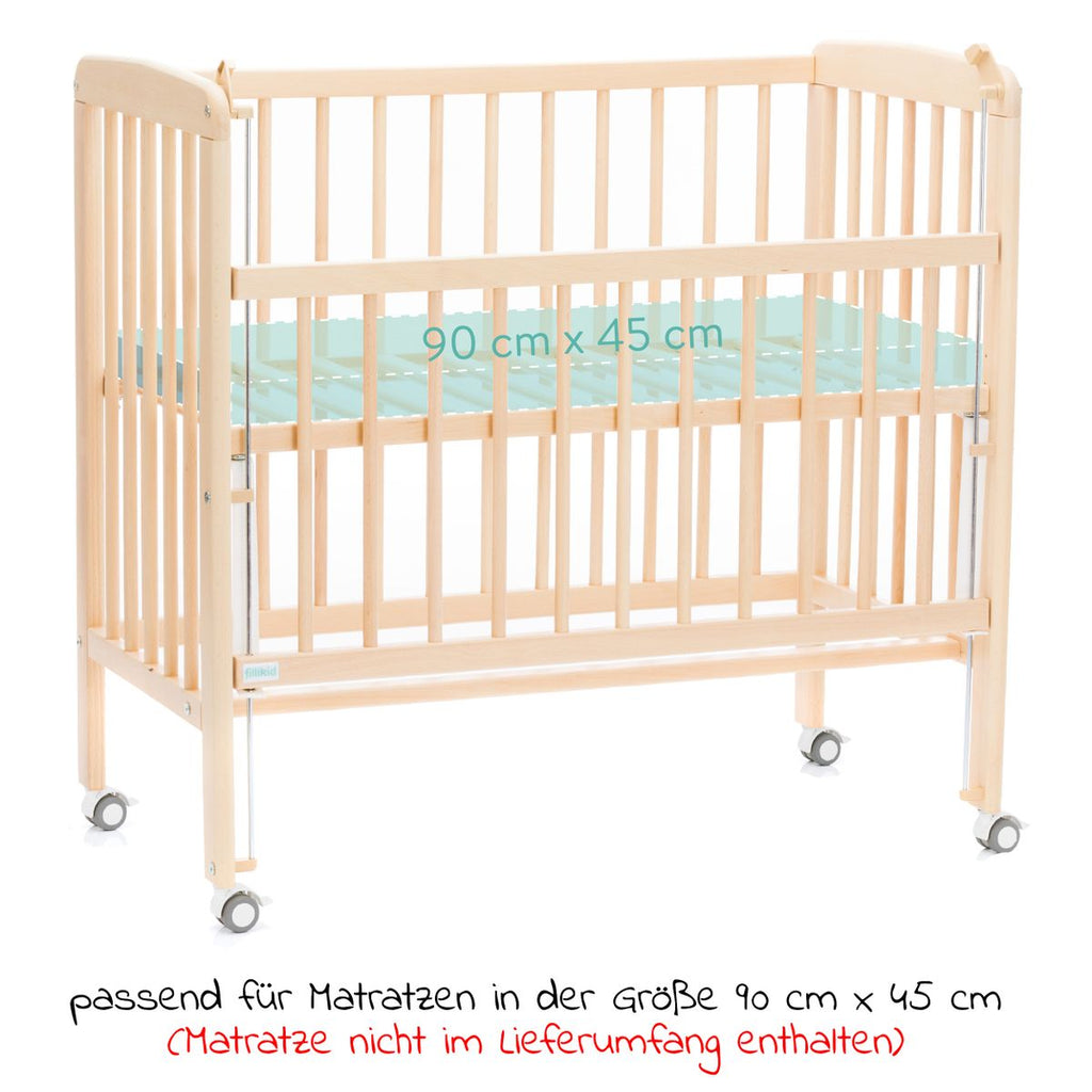 Sideseng Nino 2-i-1 med hjul hjul som beskytter gulvet