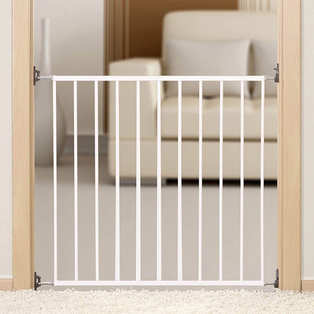 Nærbilde av metallkonstruksjon på Sikkerhetsgrind Basic Simple Lock metall 68-106 cm - Reer