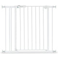 Sikkerhetsgrind Clear Step 2 75-80 cm med 9 cm forlenger hvit forfra