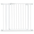 Sikkerhetsgrind Clear Step 2 75-80 cm med 9 cm forlenger hvit forfra