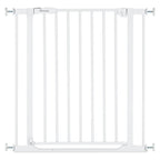 Sikkerhetsgrind Clear Step 2 75-80 cm med 9 cm forlenger, hvit - Hauck