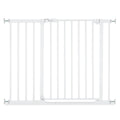Sikkerhetsgrind Clear Step 2 75-80 cm med 21 cm forlenger hvit forfra