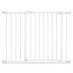 Sikkerhetsgrind Clear Step 2 75-80 cm med 21 cm forlenger hvit forfra