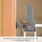 Montert Sikkerhetsgrind S-Gate Active Lock metall i trappeåpning