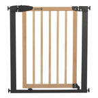 Sikkerhetsgrind Simply Close wood & metal for dør og trapp forfra