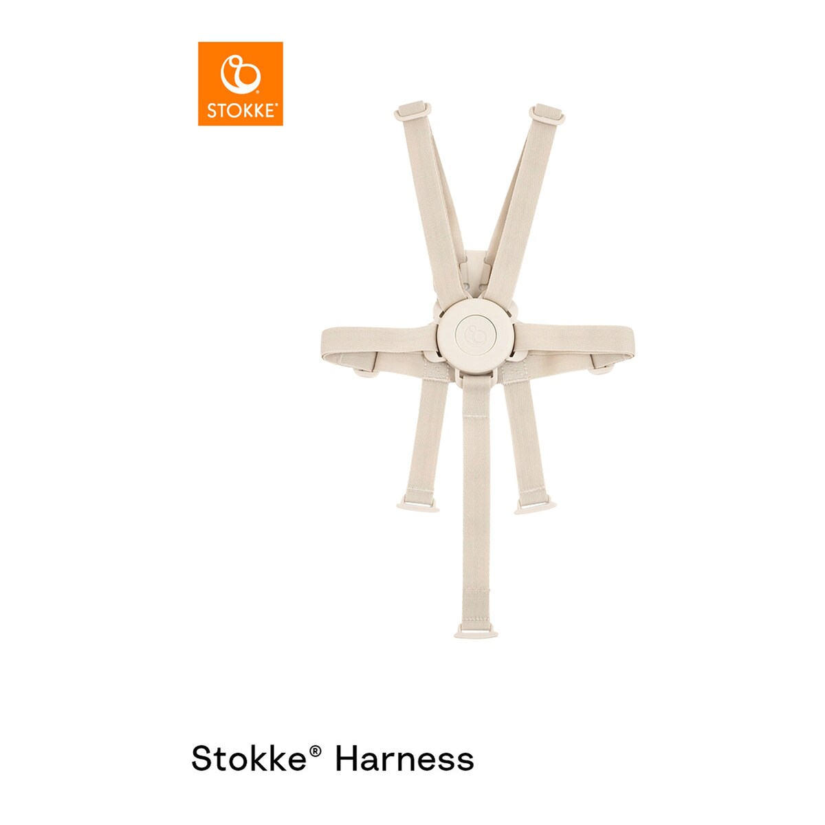 Sikkerhetssele V2 5-punkts for Tripp Trapp med Baby Set front