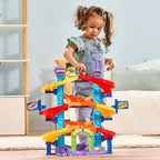 Detalj av spiralrampe på Sikksakktårn bilbane fra Vtech