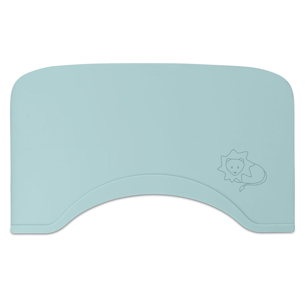 Silikonmatte for spisebrett i tre, sklihemmende, mint front