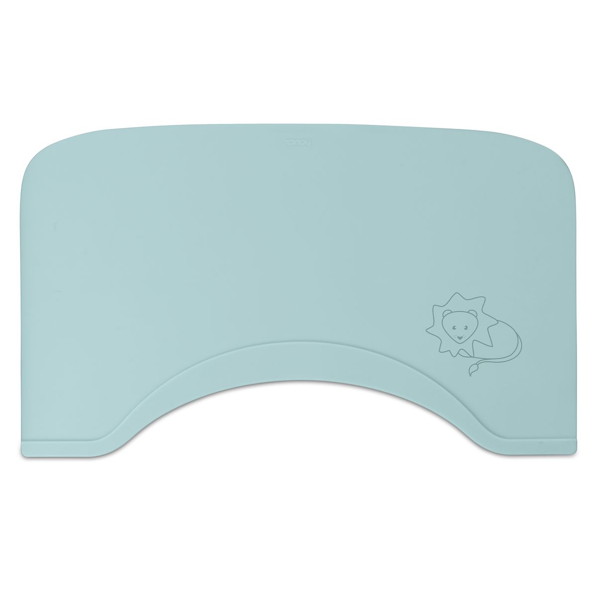 Silikonmatte for spisebrett i tre, sklihemmende, mint front