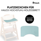 Silikonmatte for spisebrett i tre, sklihemmende, mint bakside