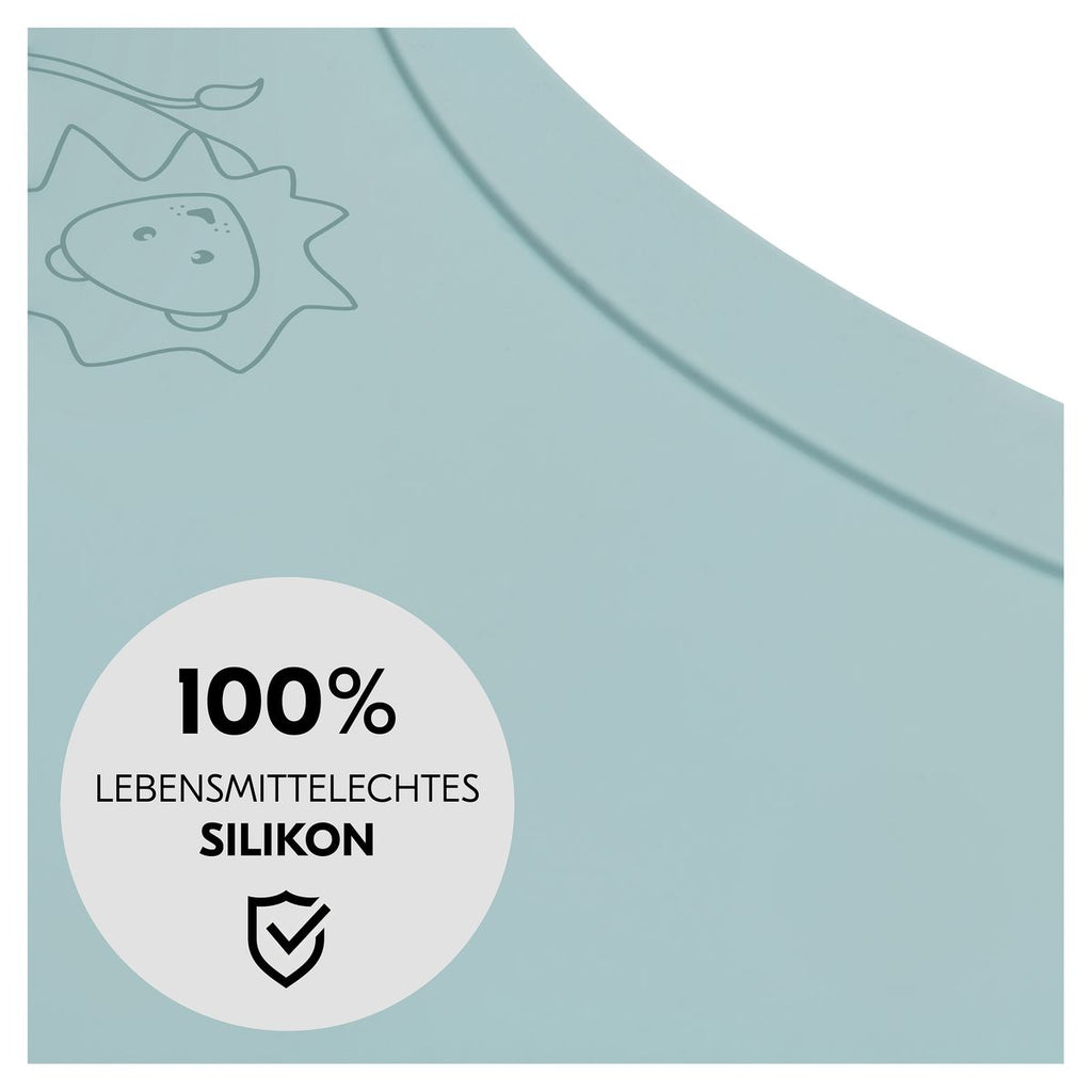 Silikonmatte for spisebrett i tre, sklihemmende, mint montert