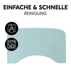 Silikonmatte for spisebrett i tre, sklihemmende, mint - Hauck