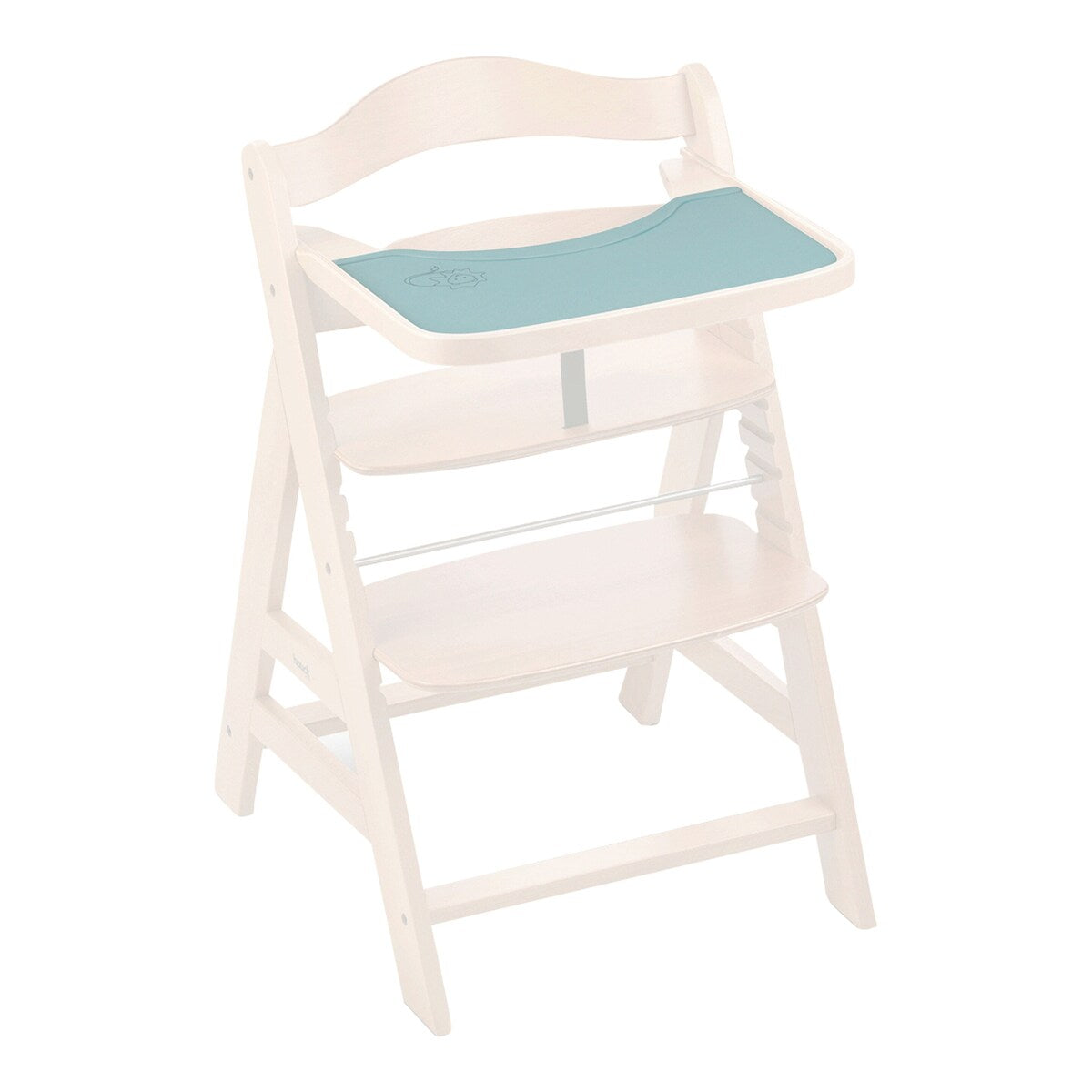 Nærbilde av silikonmatte for spisebrett Wooden Tray Alpha+ og Beta+