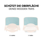 Silikonmatte for spisebrett Wooden Tray Alpha+ og Beta+ - Hauck